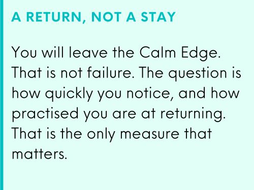 A RETURN NOT A STAY