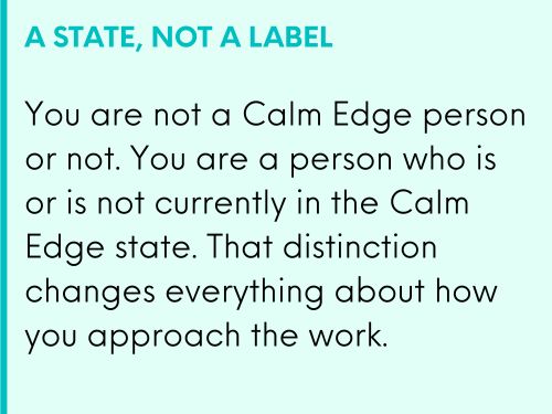 A STATE NOT A LABEL